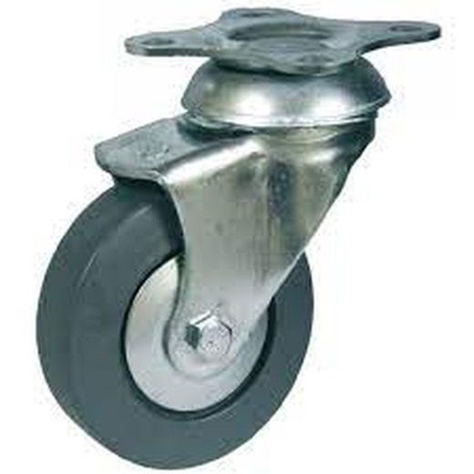 Rueda Giratoria con platina o talador liso Ref.134/135