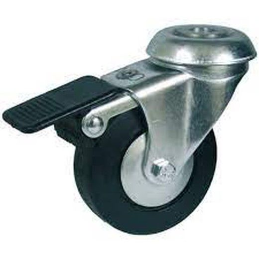 Rueda Giratoria con platina o talador liso Ref.134/135