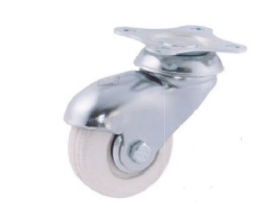Rueda Giratoria , Diam.50 Con Platina, taladro liso ó espiga Ref.160/161/162