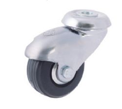Rueda Giratoria , Diam.50 Con Platina, taladro liso ó espiga Ref.160/161/162