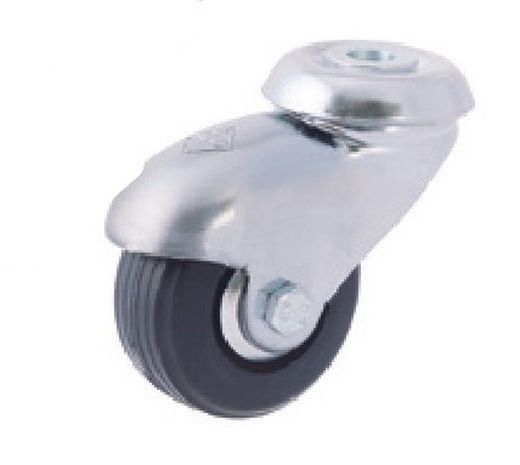 Rueda Giratoria , Diam.50 Con Platina, taladro liso ó espiga Ref.160/161/162