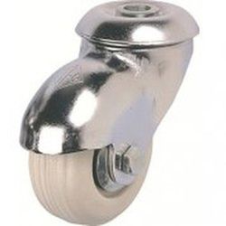Rueda Giratoria , Diam.50 Con Platina, taladro liso ó espiga Ref.160/161/162
