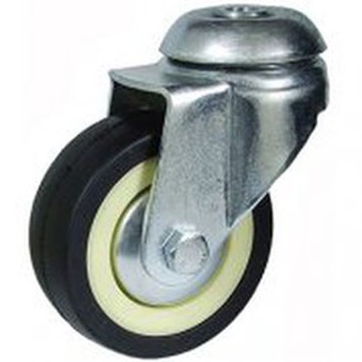 Rueda Giratoria , fija con platina.o talador liso Ref.402/403-401
