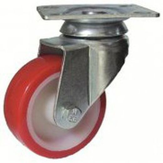 Rueda Giratoria , fija con platina.o talador liso Ref.402/403-401