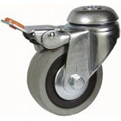 Rueda Giratoria , fija con platina.o talador liso Ref.402/403-401