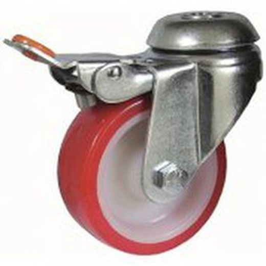 Rueda Giratoria , fija con platina.o talador liso Ref.402/403-401