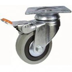 Rueda Giratoria , fija con platina.o talador liso Ref.402/403-401
