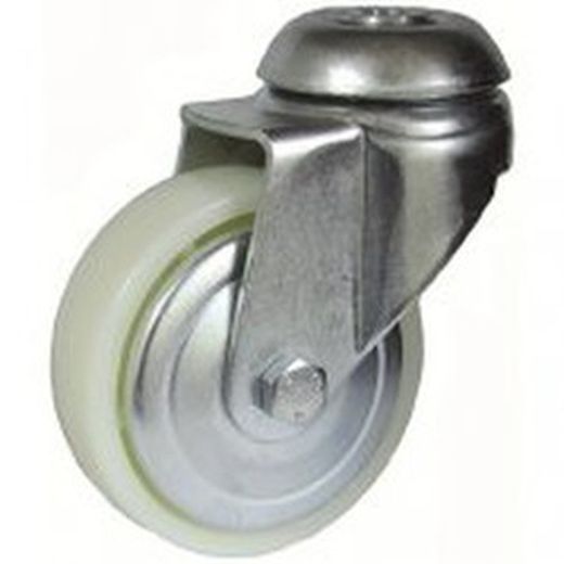 Rueda Giratoria , fija con platina.o talador liso Ref.402/403-401