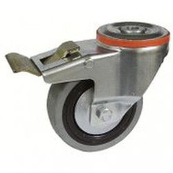 Rueda giratoria Y fija de goma. ref. 201/200-204