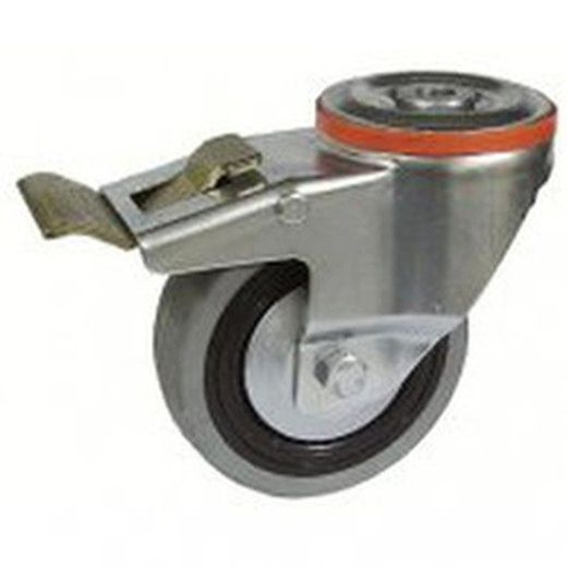 Rueda giratoria Y fija de goma. ref. 201/200-204