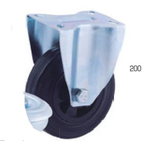 Rueda giratoria Y fija de goma. ref. 201/200-204