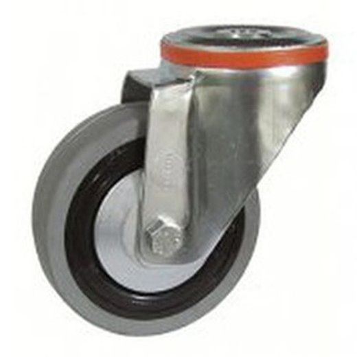 Rueda giratoria Y fija de goma. ref. 201/200-204