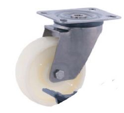 Rueda giratoria y fija en acero inoxidable Aisi 304. Ref. 284/285/286. Serie Inox.