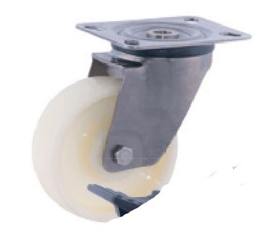 Rueda giratoria y fija en acero inoxidable Aisi 304. Ref. 284/285/286. Serie Inox.