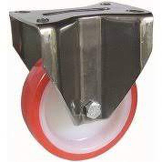 Rueda giratoria y fija en acero inoxidable Aisi 304. Ref. 284/285/286. Serie Inox.