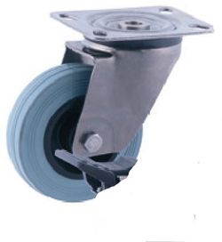 Rueda giratoria y fija en acero inoxidable Aisi 304. Ref. 284/285/286. Serie Inox.