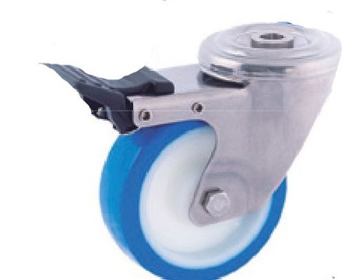 Rueda giratoria y fija en acero inoxidable Aisi 304. Ref. 284/285/286. Serie Inox.