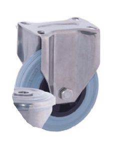 Rueda giratoria y fija en acero inoxidable Aisi 304. Ref. 284/285/286. Serie Inox.