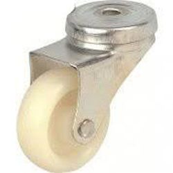 Rueda Giratoria polipropileno con platina o taladro liso ref. 480/484. Serie A
