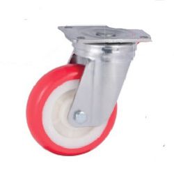 Rueda giratoria y fija inoxidable, Ref. 288/289. Serie Inox Pesante