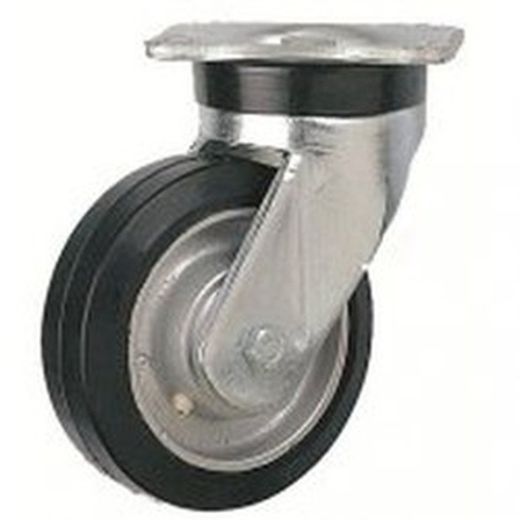Rueda con platina giratoria ó fija .Ref.350/351. Serie Goliath