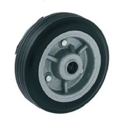 Rueda goma , nylón y poliuretano. Ref. 170. Serie Olimpia.