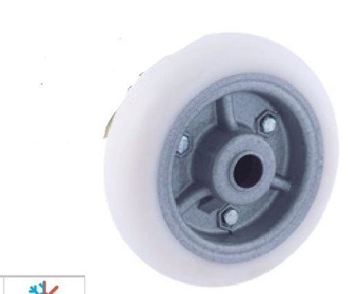 Rueda goma , nylón y poliuretano. Ref. 170. Serie Olimpia.