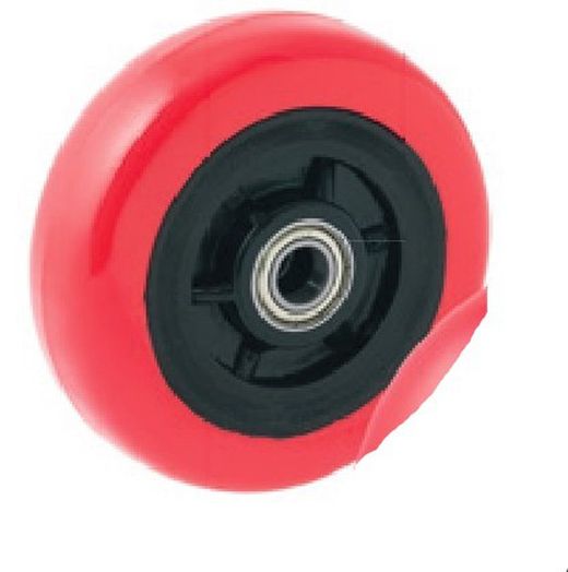 Rueda goma , nylón y poliuretano. Ref. 170. Serie Olimpia.