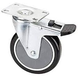 Rueda Giratoria 4"X1" (10X2,5 cm.) Con Eje Y Pletina Para Carros ALYCO, Referencia 190621