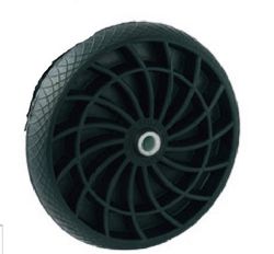 Rueda suelta goma negra, Ref. 1044/GN. Serie Radial