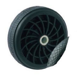 Rueda suelta goma negra, Ref. 1044/GN. Serie Radial