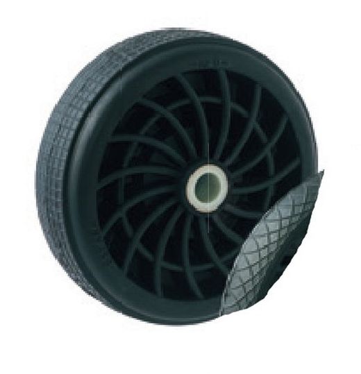 Rueda suelta goma negra, Ref. 1044/GN. Serie Radial