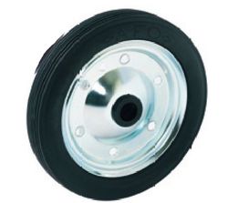 Rueda suelta goma negra, Ref. 56/1036 GN. Serie Baby / Agro