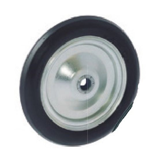 Rueda suelta goma negra, Ref. 56/1036 GN. Serie Baby / Agro