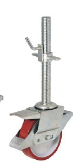 Ruedas con husillo y freno para andamios.Ref. 287/FDS