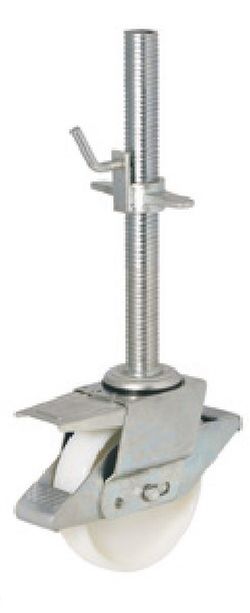 Ruedas con husillo y freno para andamios.Ref. 287/FDS