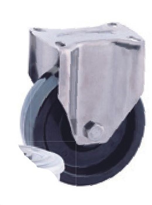 Ruedas giratoria y fija en acero inoxidable para alta y baja temperatura. Ref. 284/285/286. Serie inox AT-FV