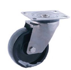 Ruedas giratoria y fija en acero inoxidable para alta y baja temperatura. Ref. 284/285/286. Serie inox AT-FV