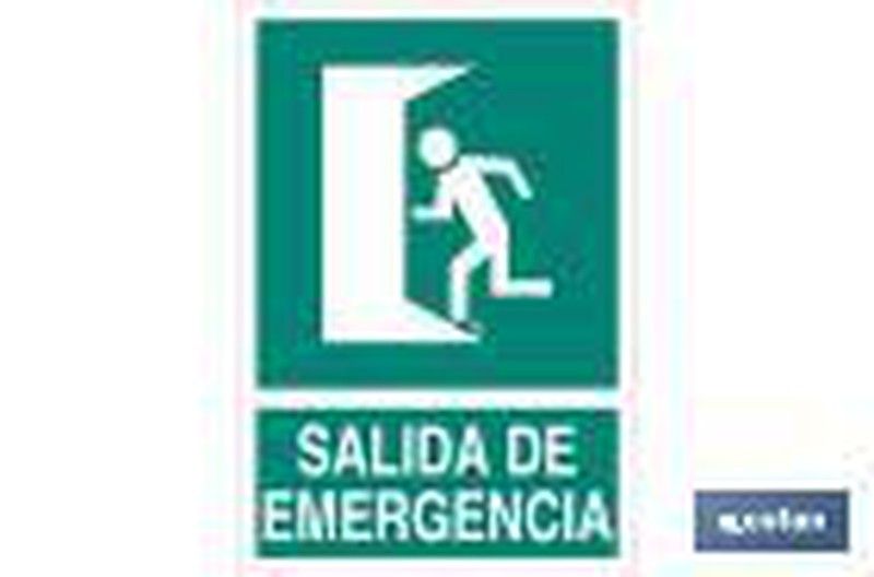 Salida De Emergencia con texto. Referencia ev01