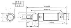 Cilindro Sem Ø 50 A95 Magnético