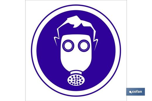 Obligatorio Uso Respirador Señal Adhesivo