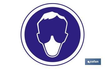 Obligatorio Uso Mascarilla  Señal Adhesivo