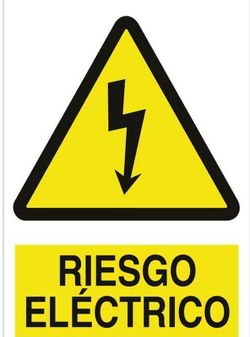 Riesgo Eléctrico Señal Adhesivo