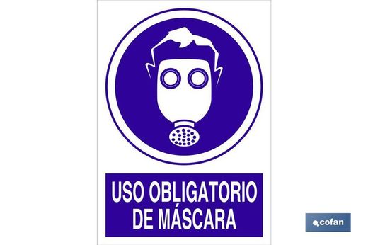 Uso Obligatorio De Máscara  Señal Adhesivo