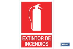 Extintor De Incendios Señal Adhesivo, Referencia SO03AD