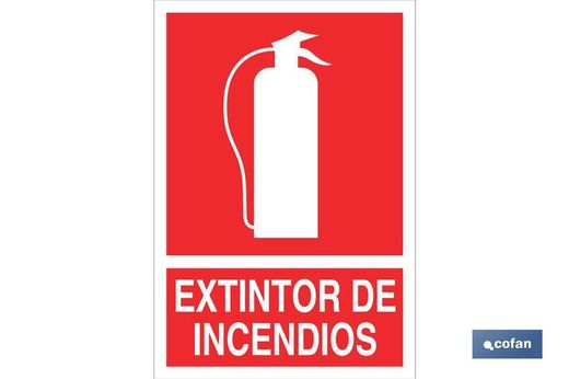 Extintor De Incendios Señal Adhesivo, Referencia SO03AD