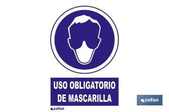 Uso Obligatorio De Mascarilla Señal Adhesivo