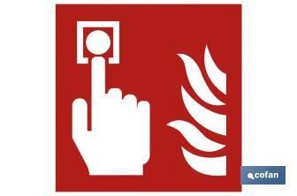 Timbre Alarma  Señal Luminiscente, Referencia SO22LU 105 X 105 Mm