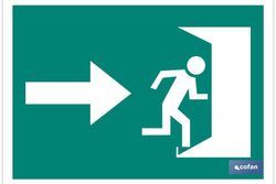 Salida Emergencia "Derecha". Referencia EV12LU........
