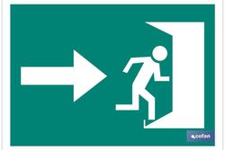Salida Emergencia "Derecha". Referencia EV12LU........